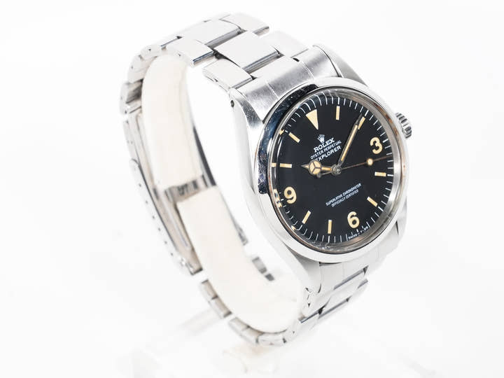ロレックス エクスプローラーI Ref.1016 ステンレススチール ブラック文字盤 中古 oydw7n4g