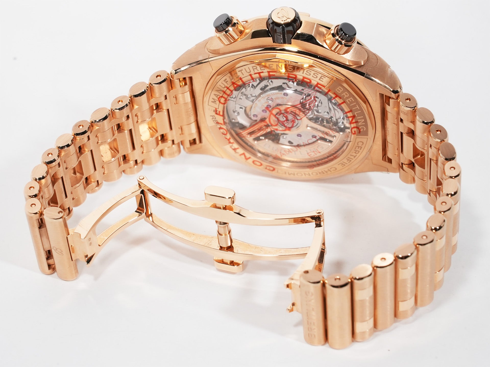 Breitling Super Chronomat B01 44 Ref. RB0136 Red Gold Brown Dial Unused uhm6y8kz