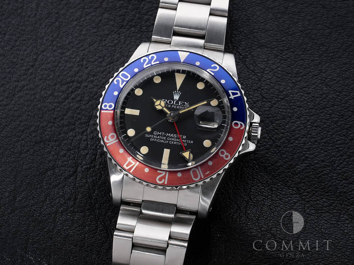 Rolex GMT-Master Ref. 1675 Stainless Steel Black Dial Oyster Bracelet Used 38fdfiw7