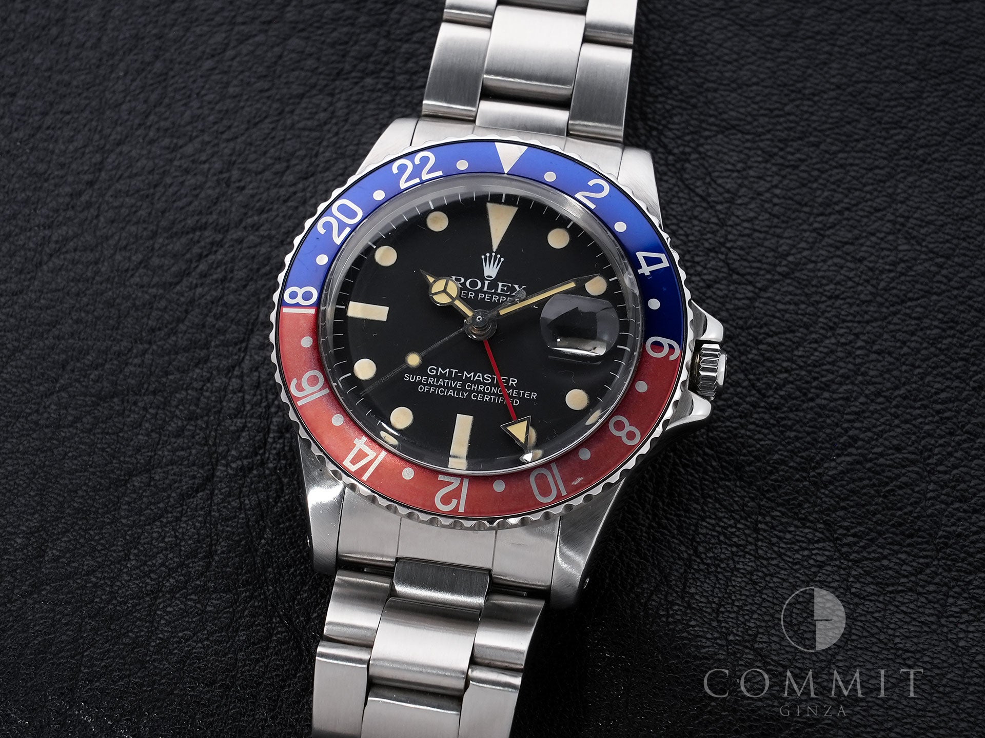 Rolex GMT-Master Ref. 1675 Stainless Steel Black Dial Oyster Bracelet Used 38fdfiw7