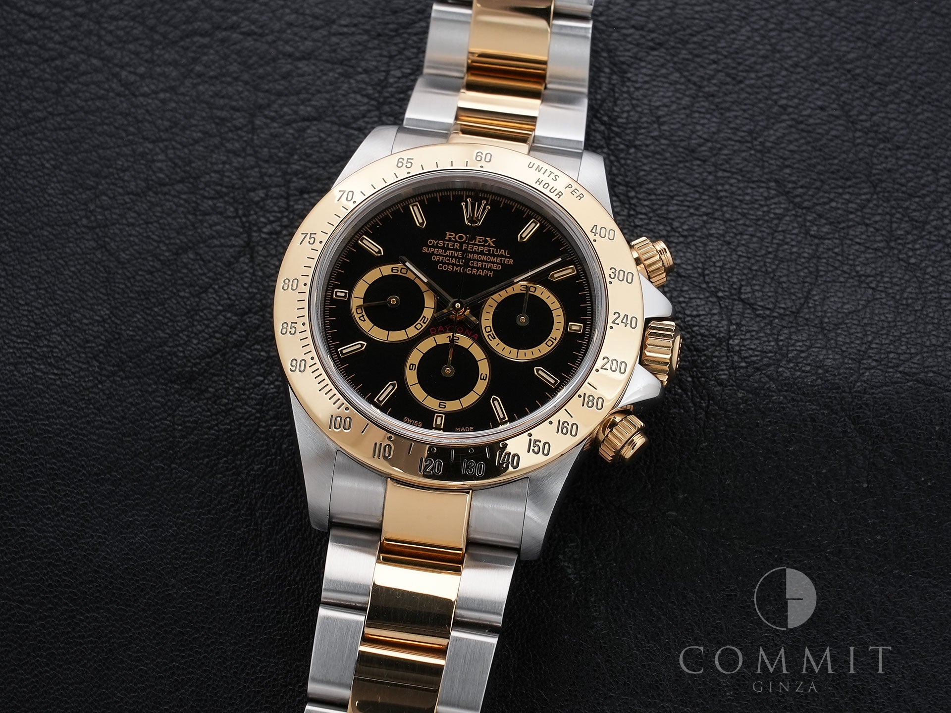 ロレックス デイトナ エルプリメロ Ref.16523 ステンレススチール/イエローゴールド ブラック文字盤 中古 jrrq3rqv