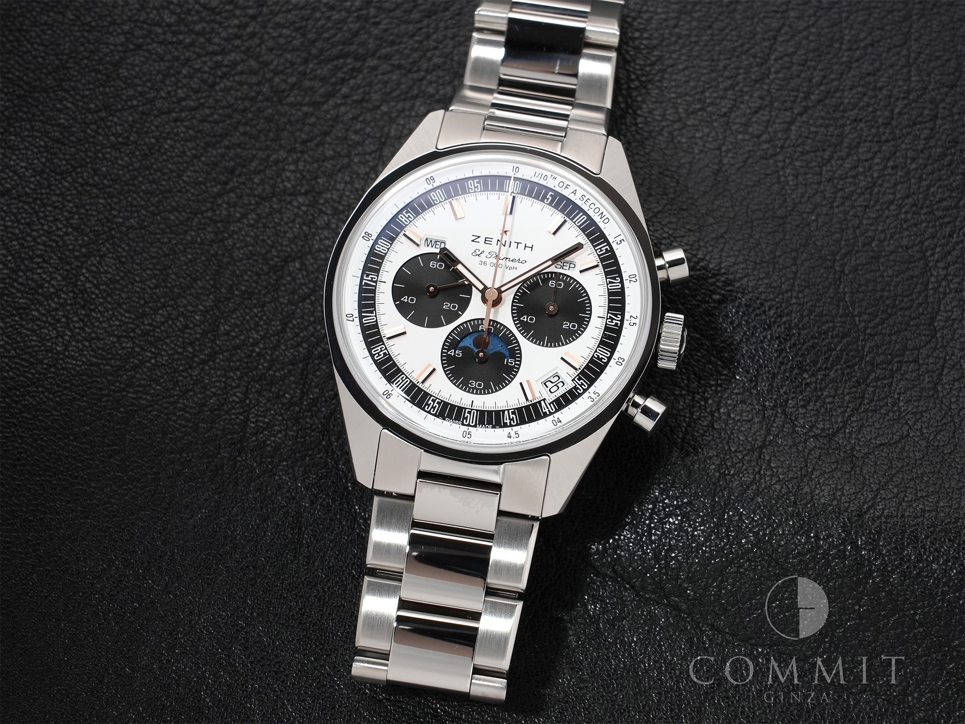 ゼニス クロノマスター オリジナル トリプルカレンダー Ref.03.3400.3610/38.M3200 ステンレススチール ホワイト文字盤 美品 ebirwqej