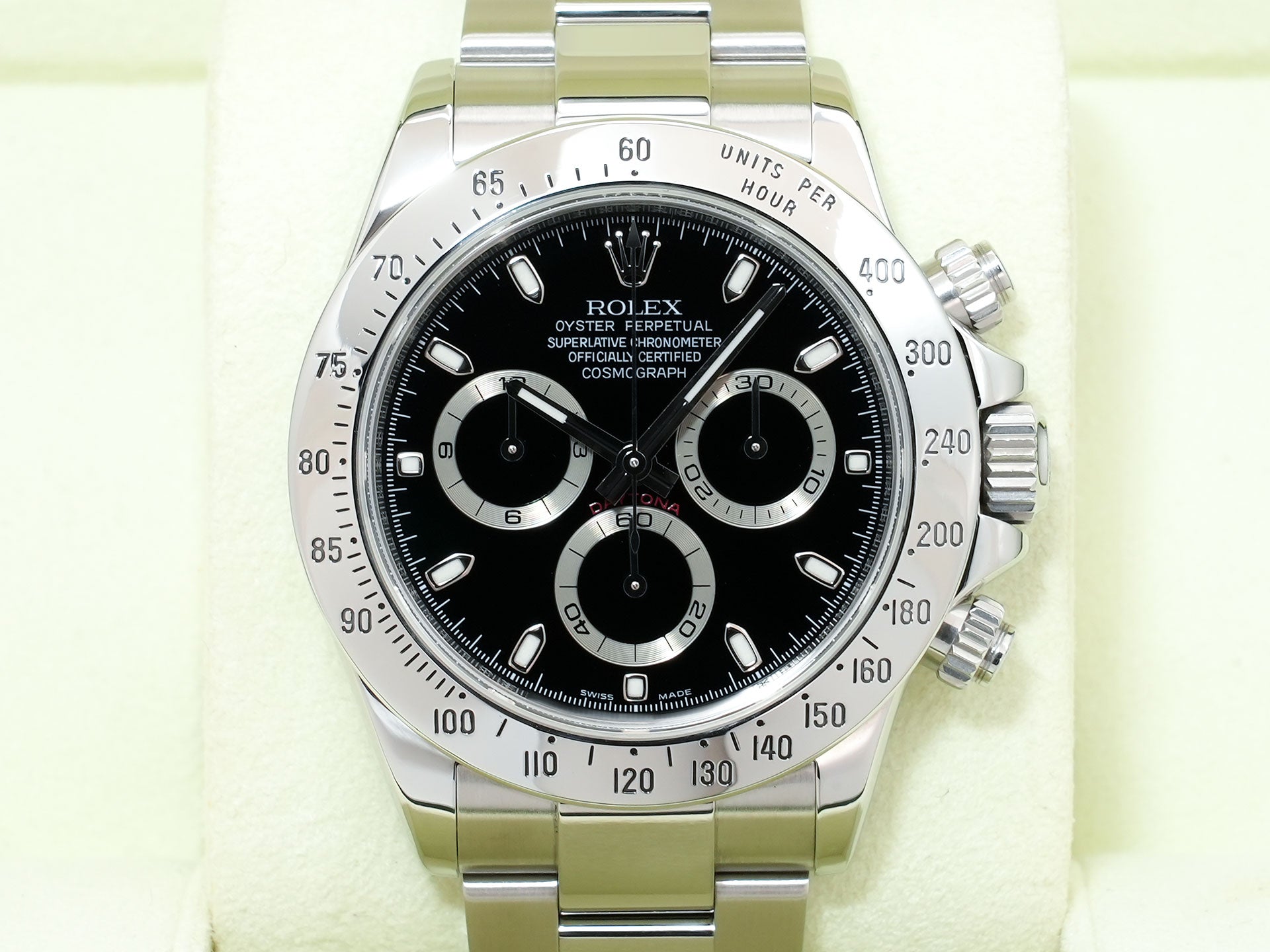 ロレックス デイトナ Ref.116520 ステンレススチール ブラック文字盤 美中古 wrdqcejy