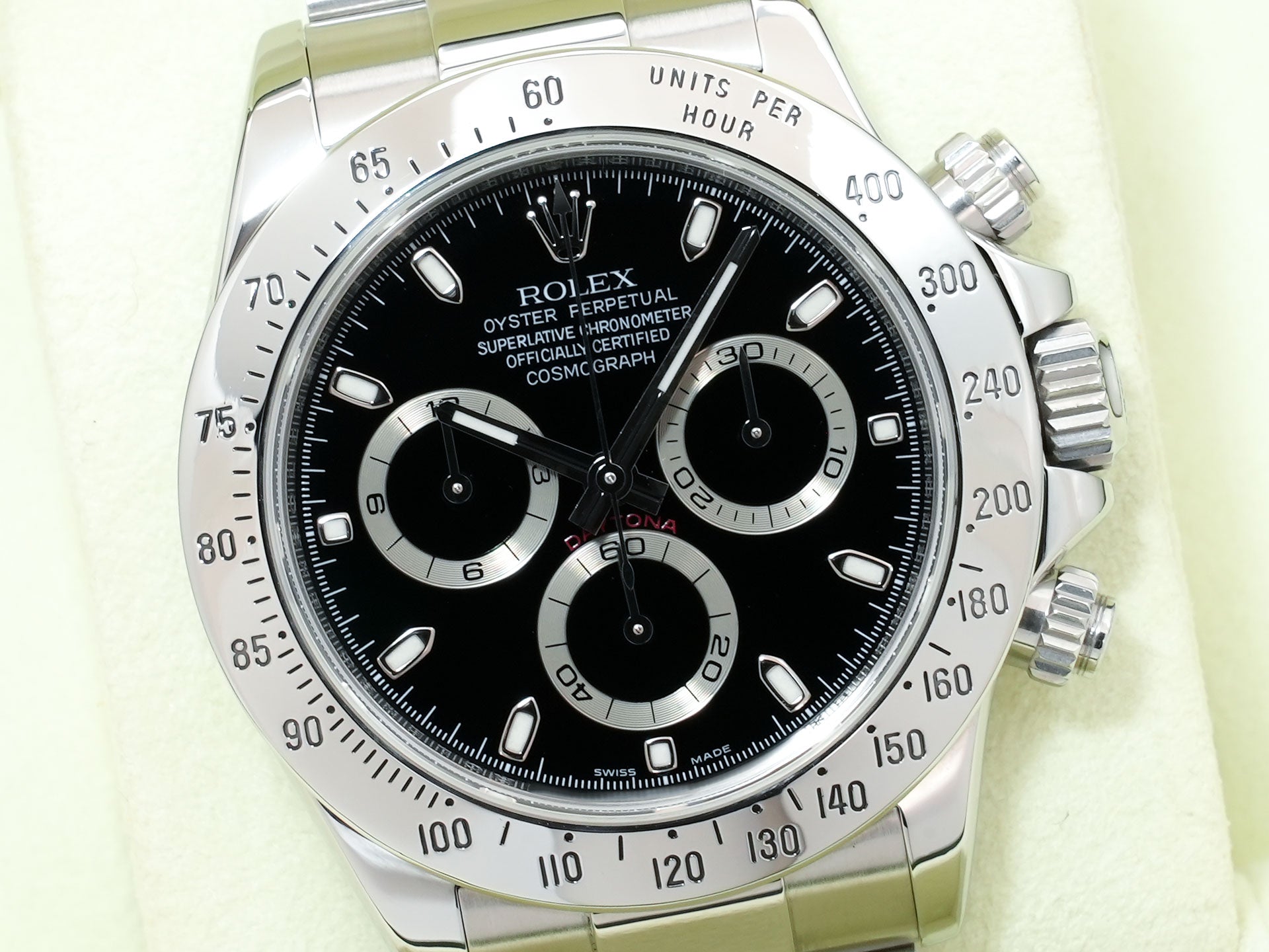 ロレックス デイトナ Ref.116520 ステンレススチール ブラック文字盤 美中古 wrdqcejy