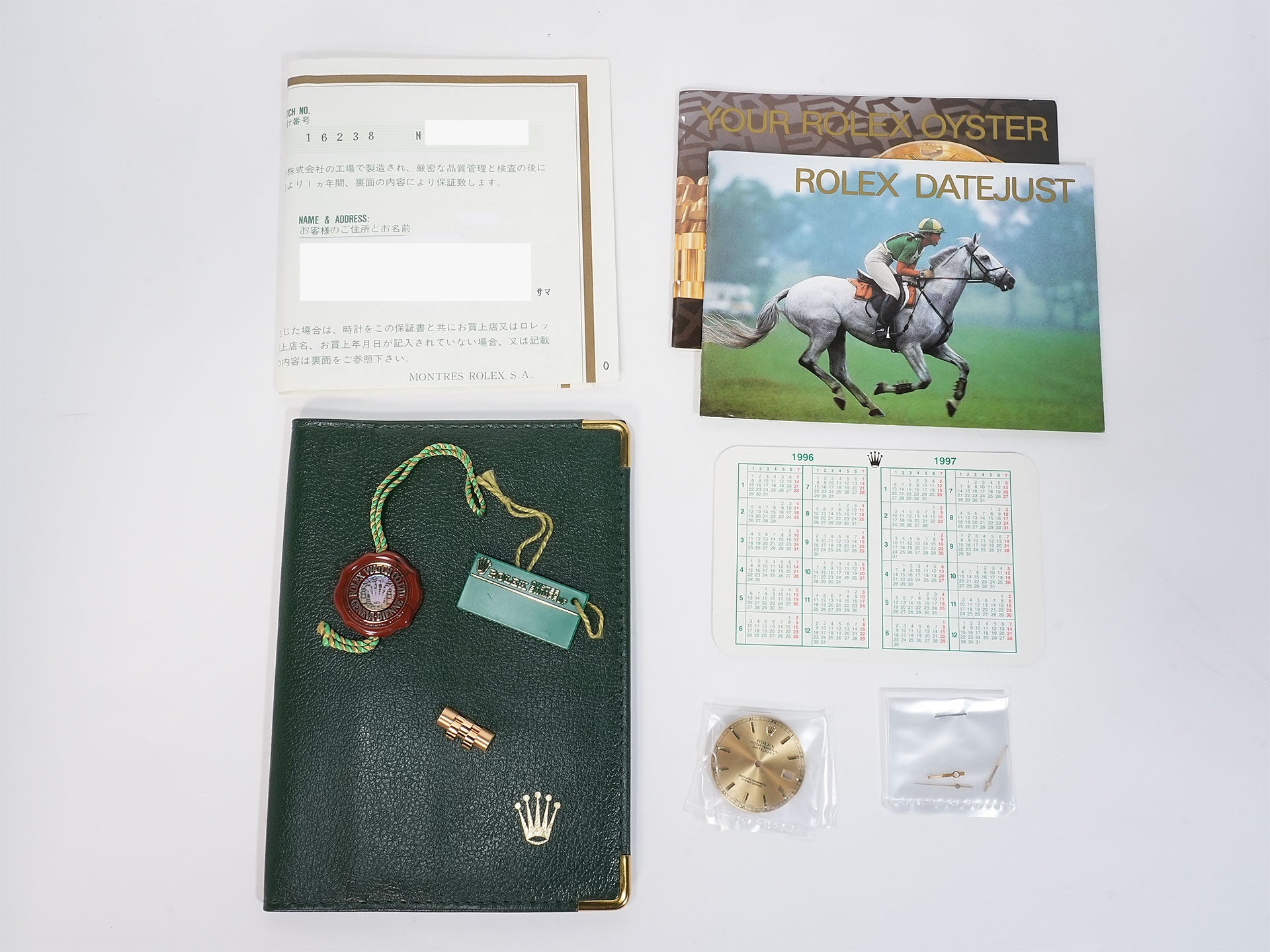 ロレックス デイトジャスト36 Ref.16238 イエローゴールド ブラック文字盤 ジュビリーブレスレット 美中古 nunowouv