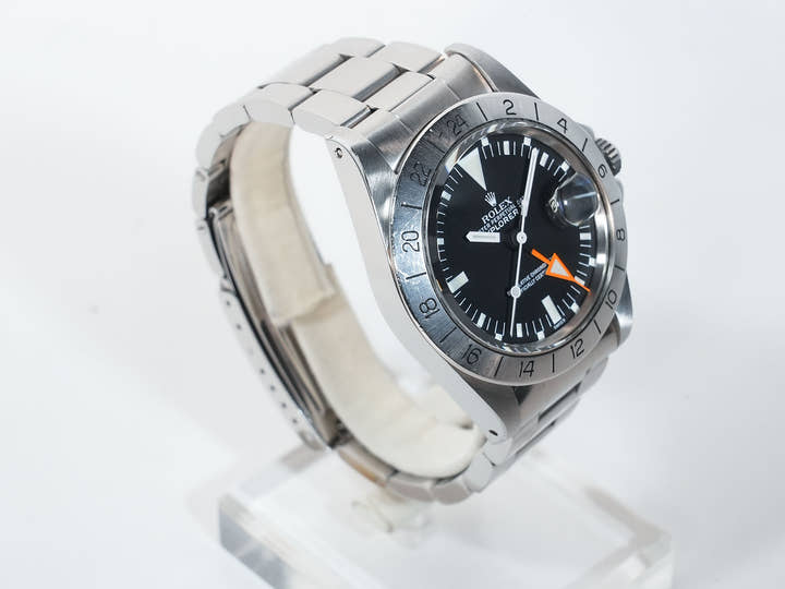 ロレックス エクスプローラーII Ref.1655 ステンレススチール ブラック文字盤 オイスターブレスレット 中古 ea8t6py5