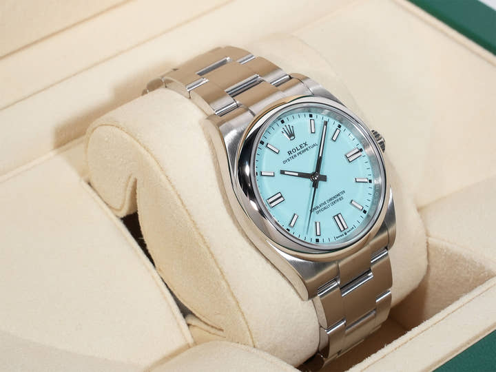 ロレックス オイスターパーペチュアル36 Ref.126000 ステンレススチール ターコイズ文字盤 中古 qicbut86