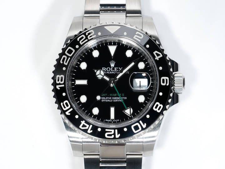 Rolex GMT-Master II Ref.116710LN Stainless Steel Black Dial Oyster Bracelet Excellent Condition qr6srbff
