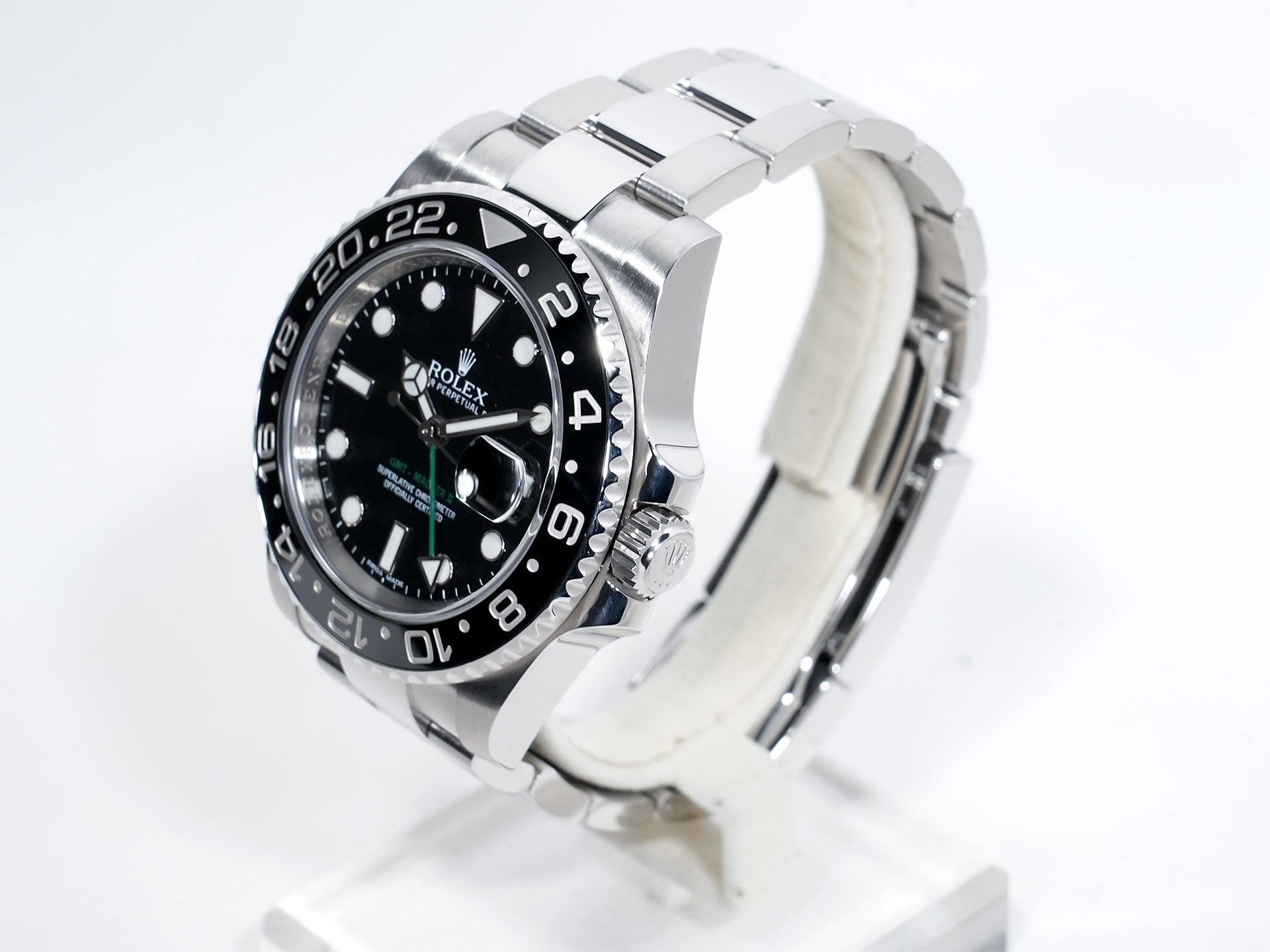 Rolex GMT-Master II Ref.116710LN Stainless Steel Black Dial Oyster Bracelet Excellent Condition qr6srbff