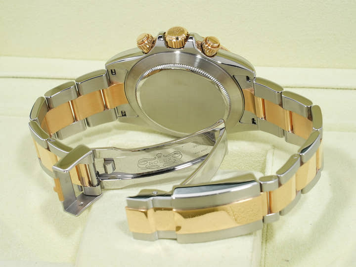 Rolex Daytona Ref. 116523G Stainless Steel/Yellow Gold White 8-Diamond Dial Excellent Condition ycifa2yw