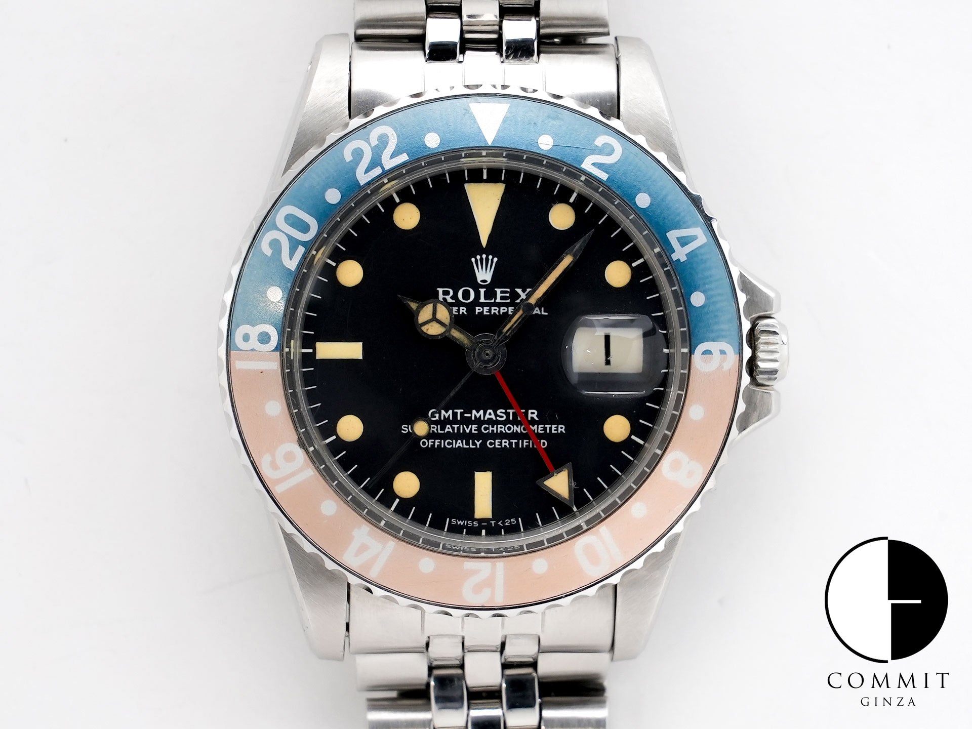Rolex GMT-Master Ref. 1675 Stainless Steel Black Dial Jubilee Bracelet Used xpojh4zb