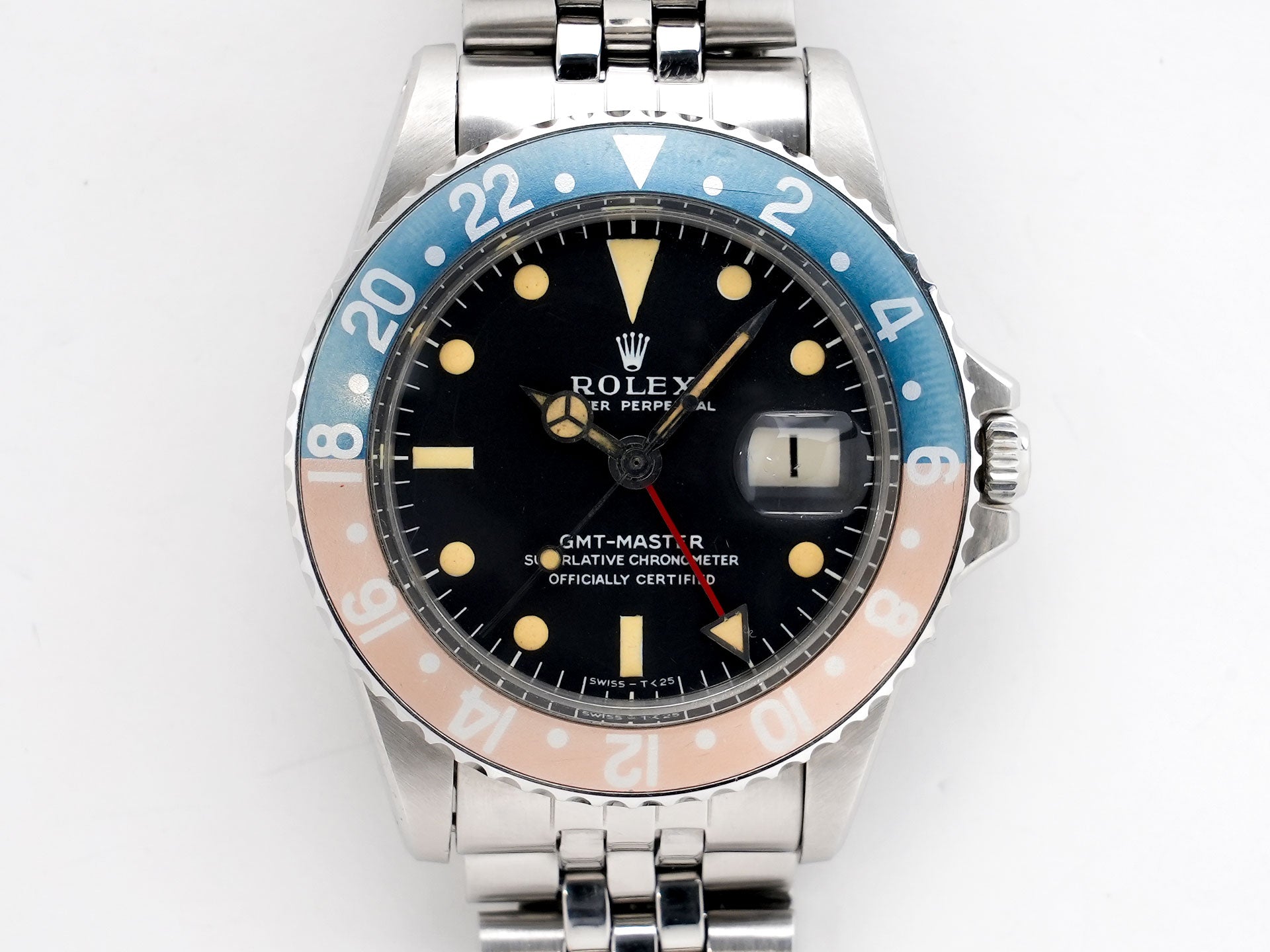 Rolex GMT-Master Ref. 1675 Stainless Steel Black Dial Jubilee Bracelet Used xpojh4zb