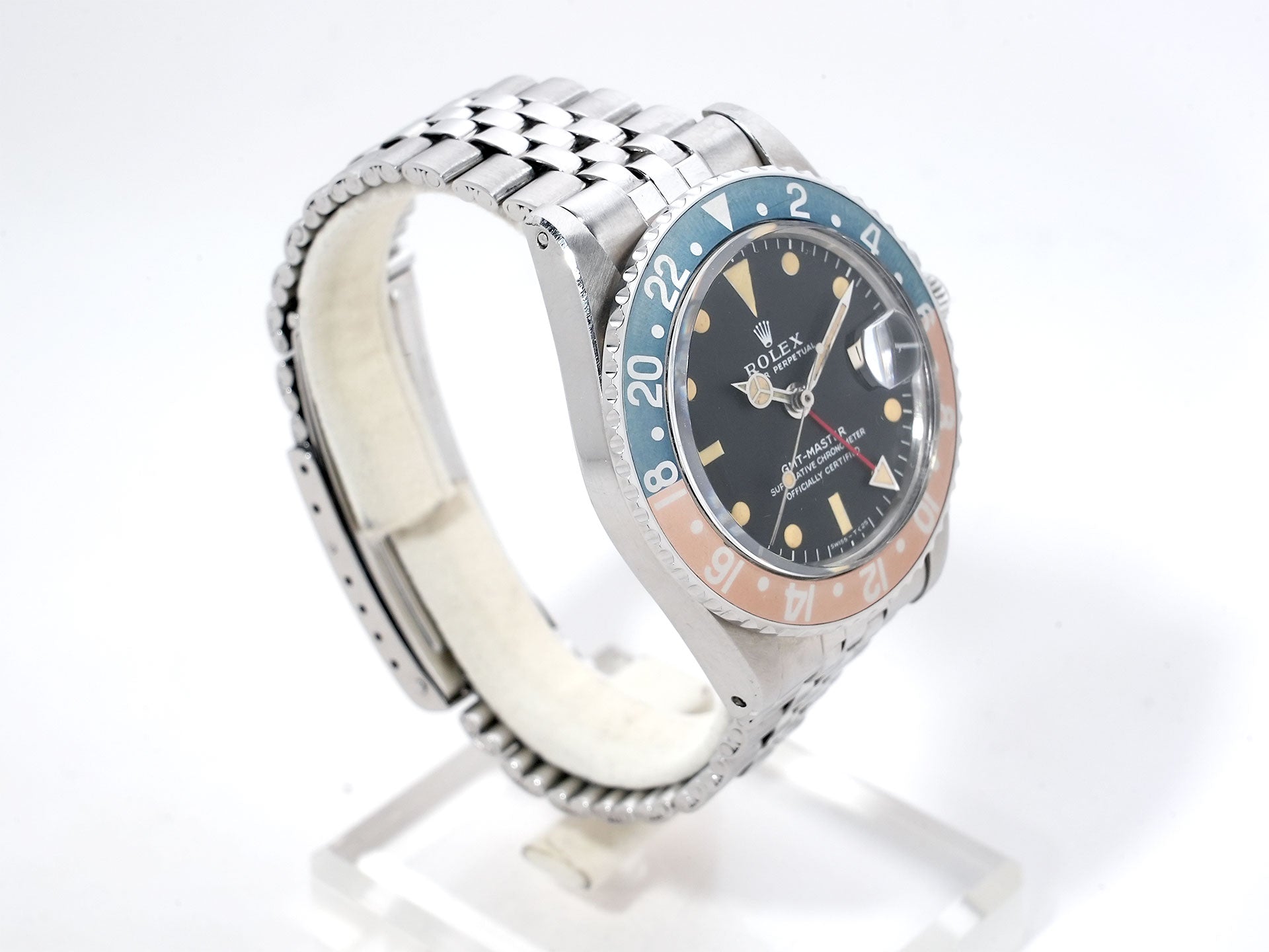 Rolex GMT-Master Ref. 1675 Stainless Steel Black Dial Jubilee Bracelet Used xpojh4zb