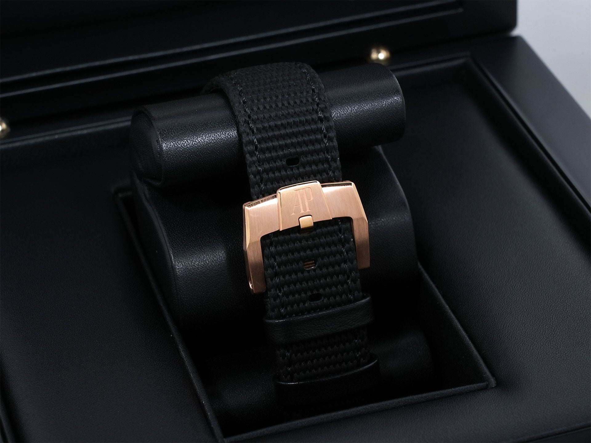 Audemars Piguet CODE 11.59 by Audemars Piguet Ref.15210OR.OO.A028CR.01 Pink Gold Smoked Blue Lacquer Dial Pre-Owned 29yeghp3