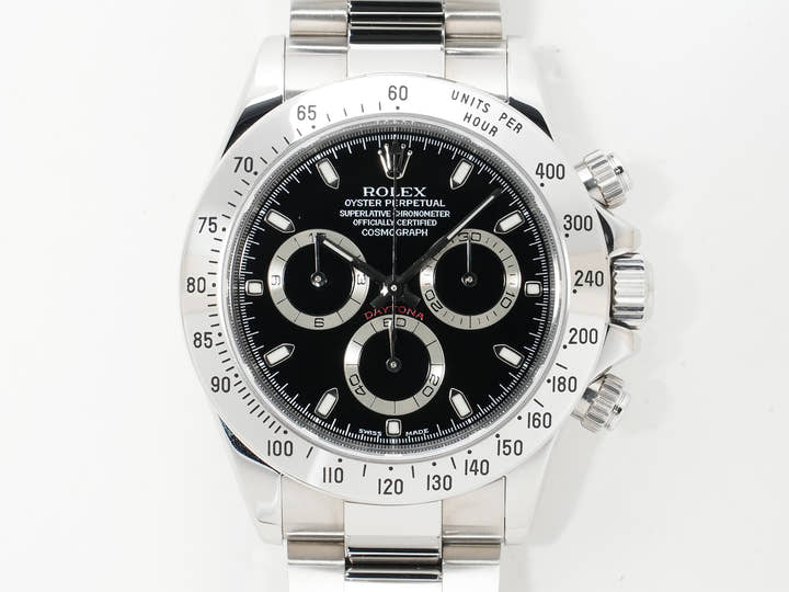 ロレックス デイトナ Ref.116520 ステンレススチール ブラック文字盤 美品 bysrqrav