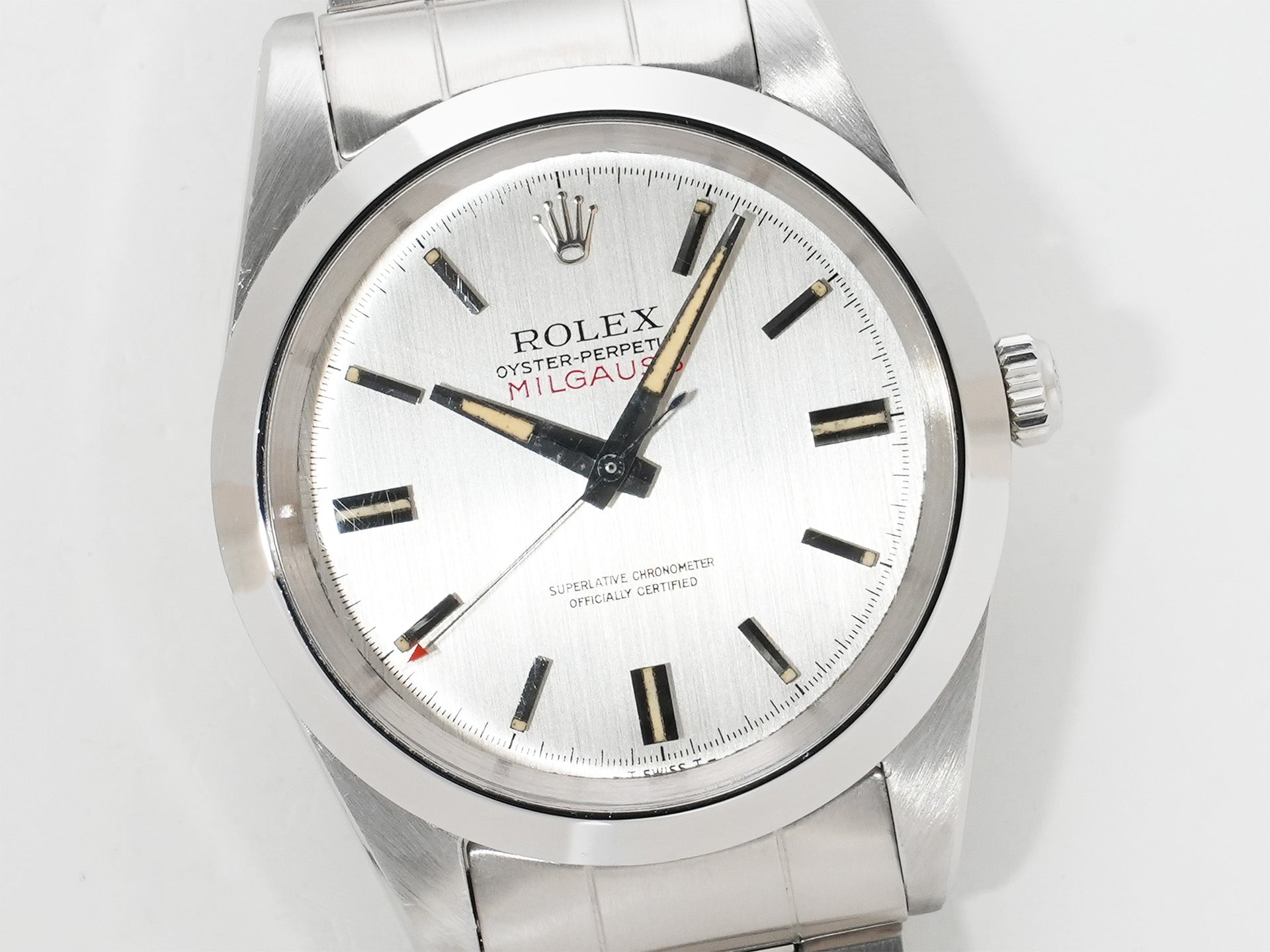 ロレックス ミルガウス Ref.1019 ステンレススチール シルバー文字盤 中古 on5h8vhu