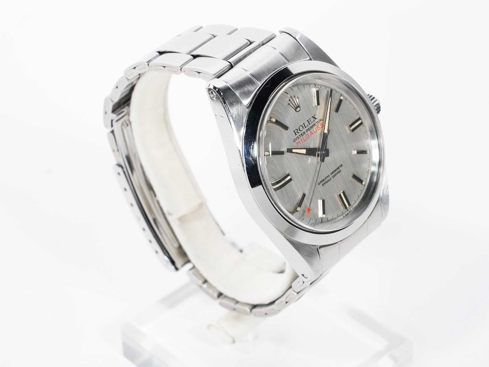 ロレックス ミルガウス Ref.1019 ステンレススチール シルバー文字盤 中古 on5h8vhu
