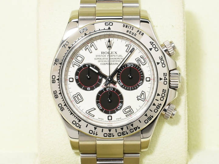 ロレックス デイトナ Ref.116509 ホワイトゴールド ホワイトアラビア文字盤 中古 3xzqqrce