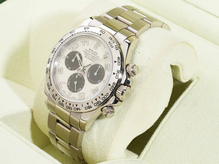 ロレックス デイトナ Ref.116509 ホワイトゴールド ホワイトアラビア文字盤 中古 3xzqqrce