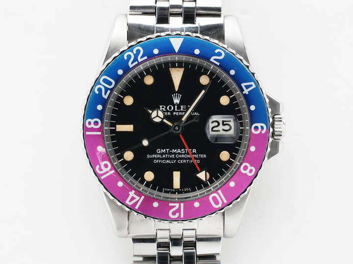 ロレックス GMTマスター Ref.1675 ステンレススチール ブラック文字盤 ジュビリーブレスレット 中古 2irdigjf