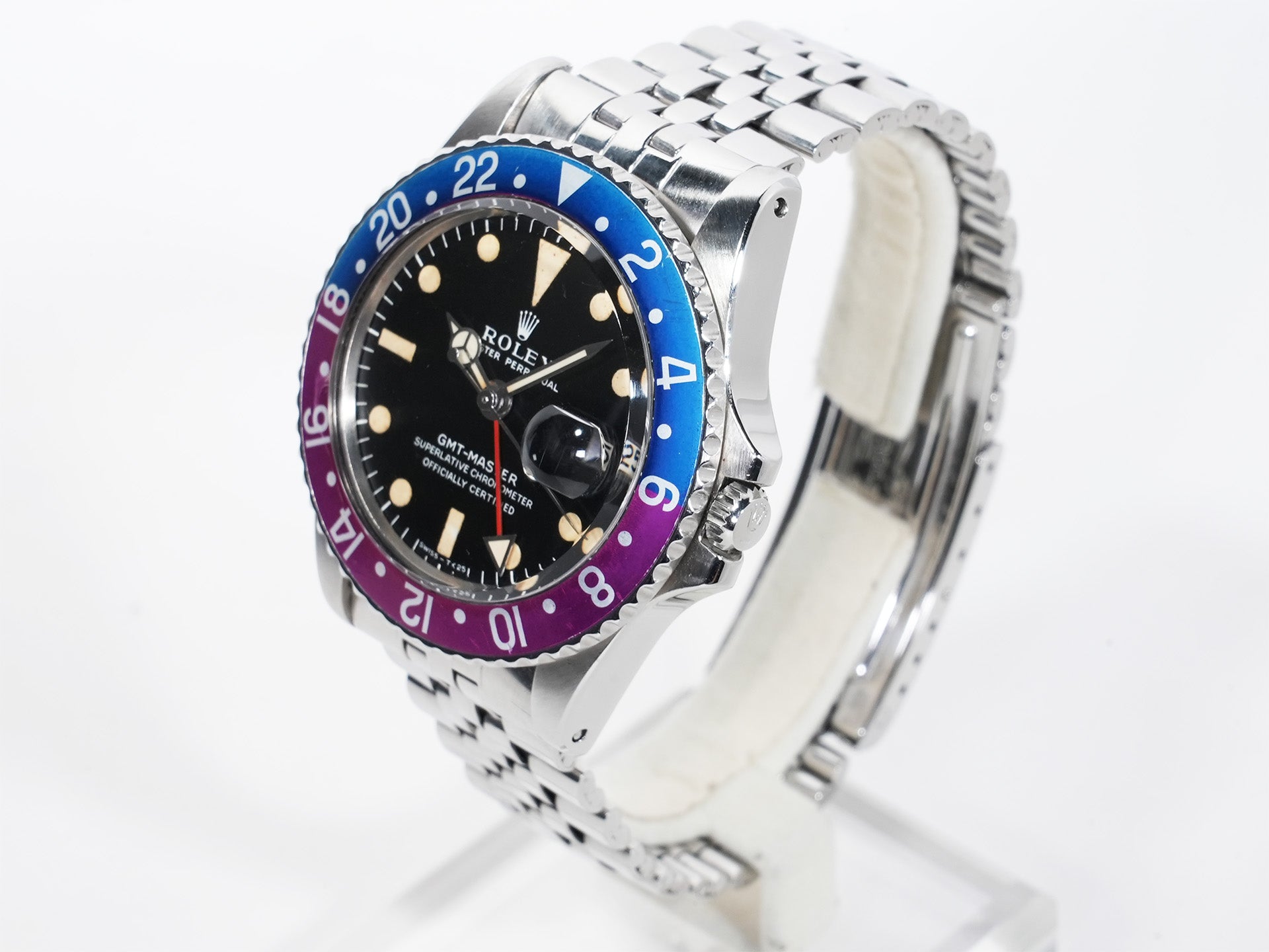 ロレックス GMTマスター Ref.1675 ステンレススチール ブラック文字盤 ジュビリーブレスレット 中古 2irdigjf