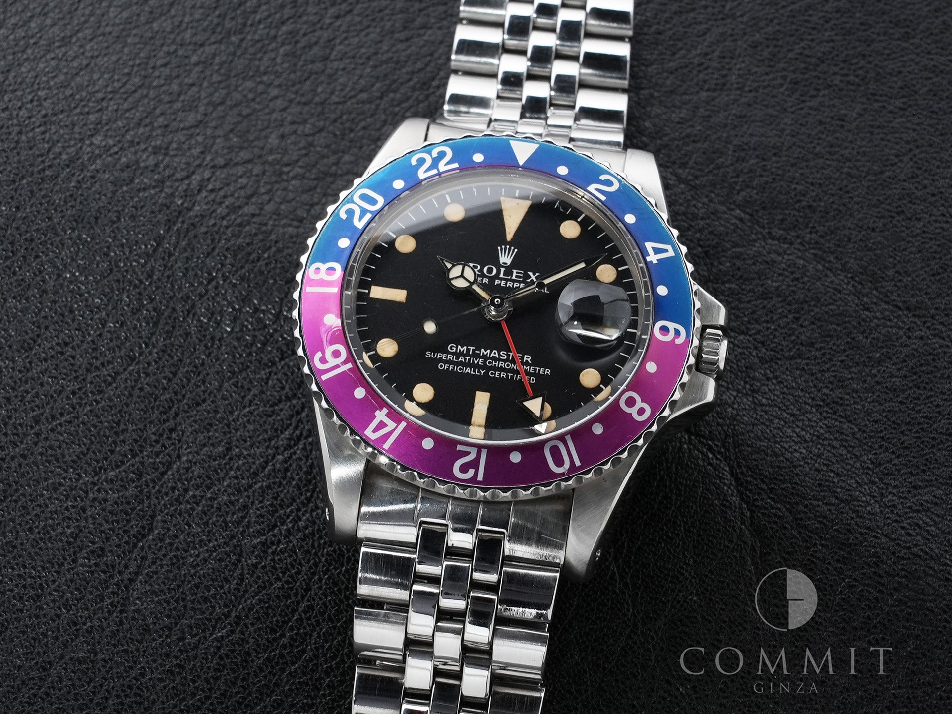 ロレックス GMTマスター Ref.1675 ステンレススチール ブラック文字盤 ジュビリーブレスレット 中古 2irdigjf