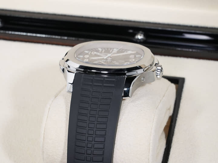 パテックフィリップ アクアノート トラベルタイム Ref.5164A-001 ステンレススチール ブラック文字盤 美中古 chssdoaz