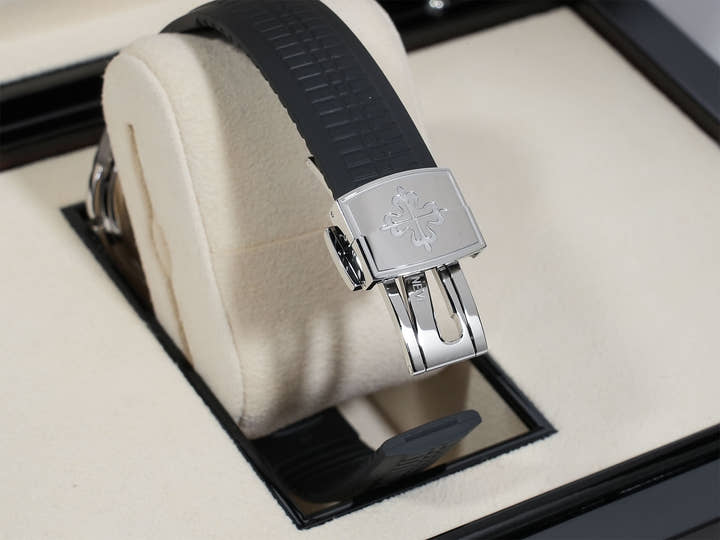パテックフィリップ アクアノート トラベルタイム Ref.5164A-001 ステンレススチール ブラック文字盤 美中古 chssdoaz