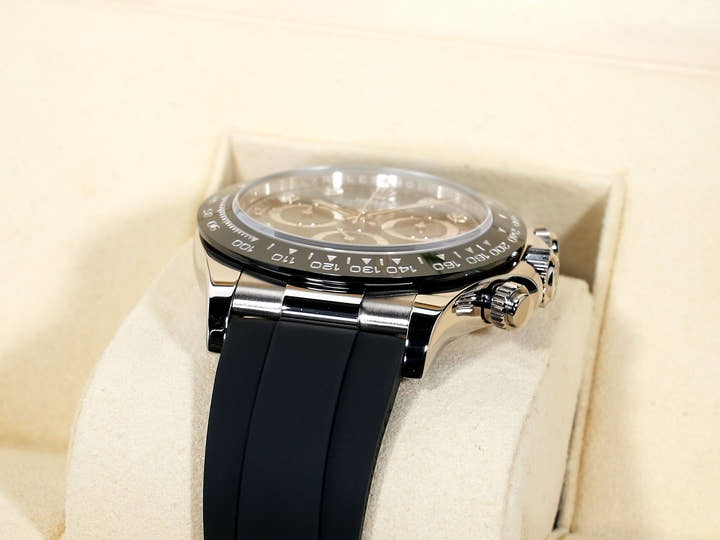 ロレックス デイトナ Ref.116519LN ホワイトゴールド ブラック8Pダイヤ文字盤 オイスターブレスレット 美中古 dsc2mq2s