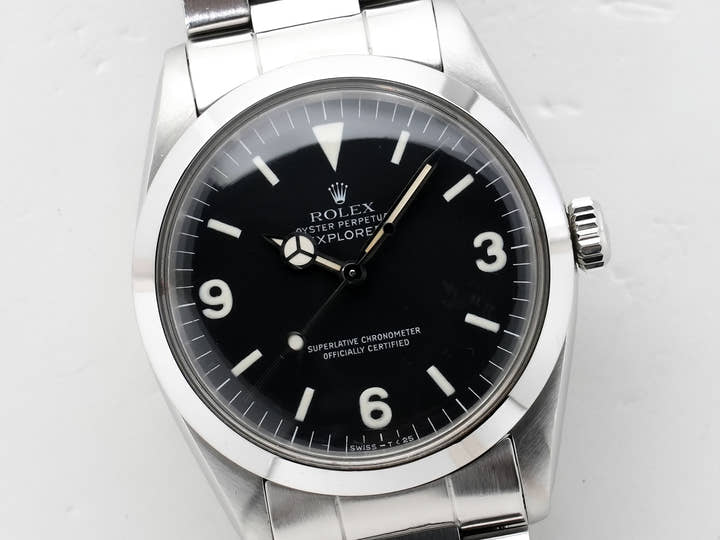 ロレックス エクスプローラーI Ref.1016 ステンレススチール ブラック文字盤 中古 esin7vtb