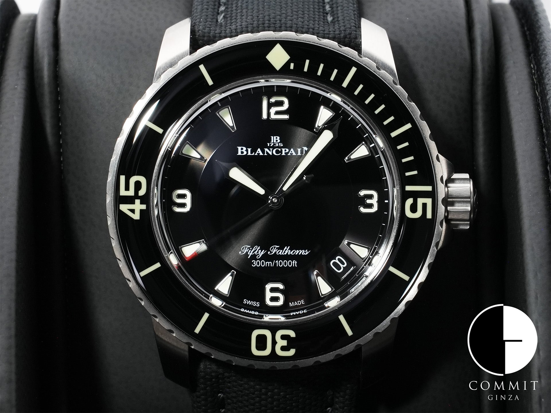 Blancpain Fifty Fathoms Ref. 5015 12B30 B52B Titanium Black Dial Excellent Condition zuhjcg38