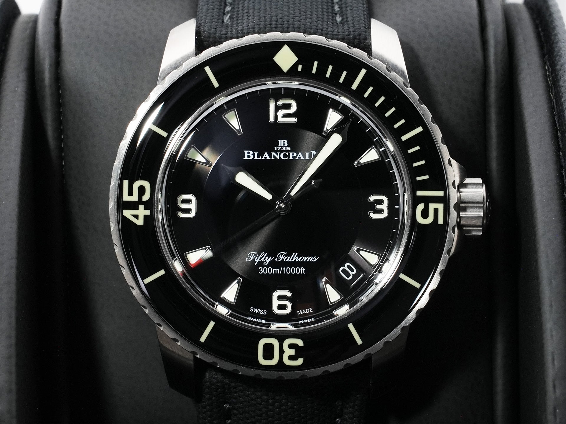 Blancpain Fifty Fathoms Ref. 5015 12B30 B52B Titanium Black Dial Excellent Condition zuhjcg38