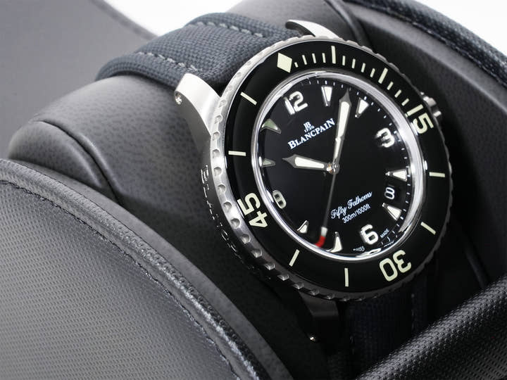 Blancpain Fifty Fathoms Ref. 5015 12B30 B52B Titanium Black Dial Excellent Condition zuhjcg38