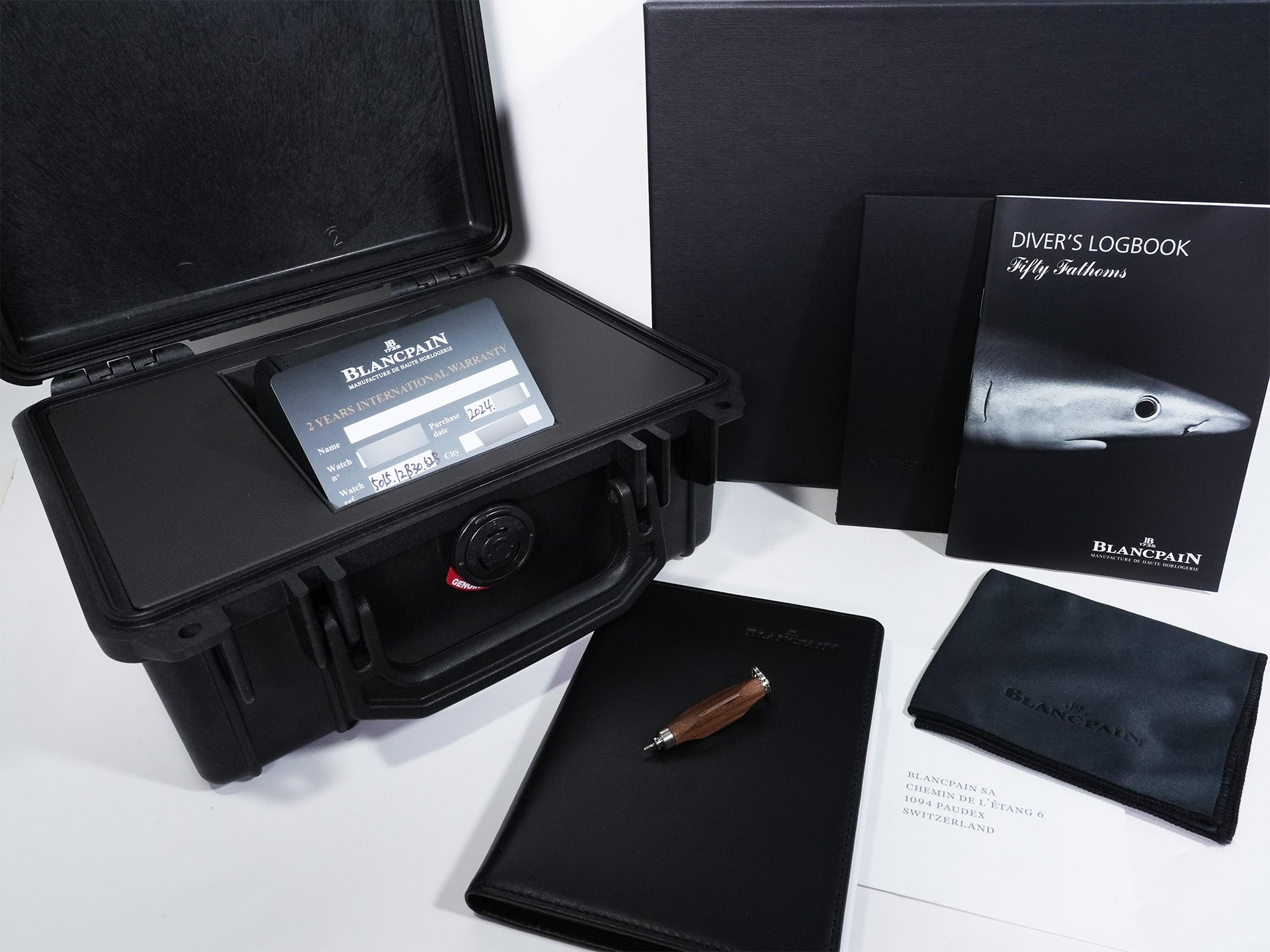 Blancpain Fifty Fathoms Ref. 5015 12B30 B52B Titanium Black Dial Excellent Condition zuhjcg38