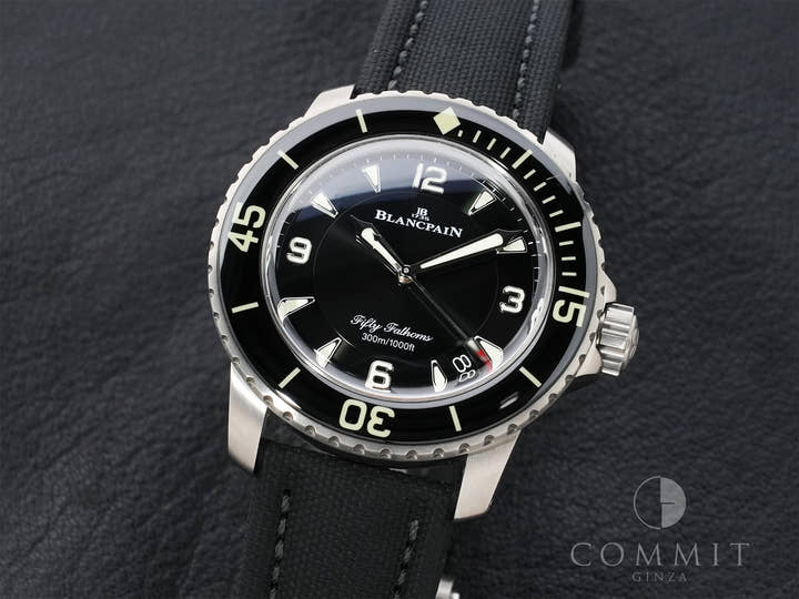 Blancpain Fifty Fathoms Ref. 5015 12B30 B52B Titanium Black Dial Excellent Condition zuhjcg38