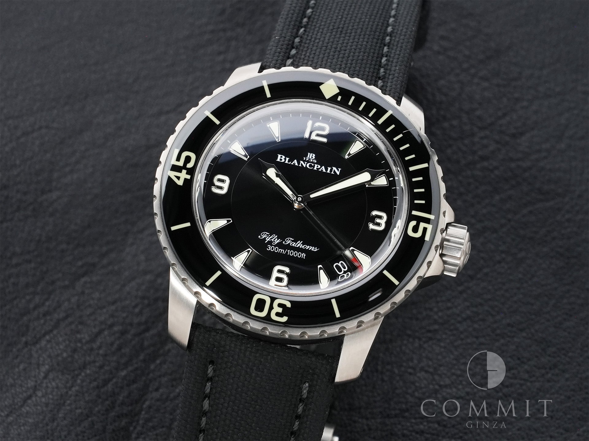 Blancpain Fifty Fathoms Ref. 5015 12B30 B52B Titanium Black Dial Excellent Condition zuhjcg38
