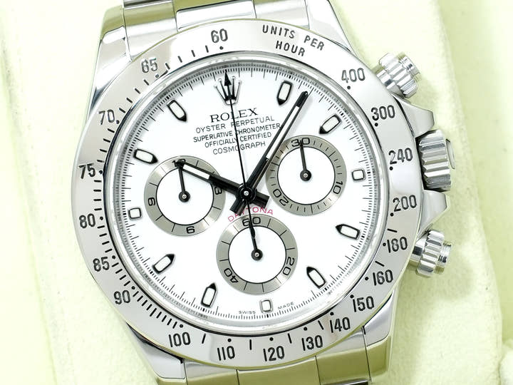 ロレックス デイトナ Ref.116520 ステンレススチール ホワイト文字盤 美品 hh4z4ino