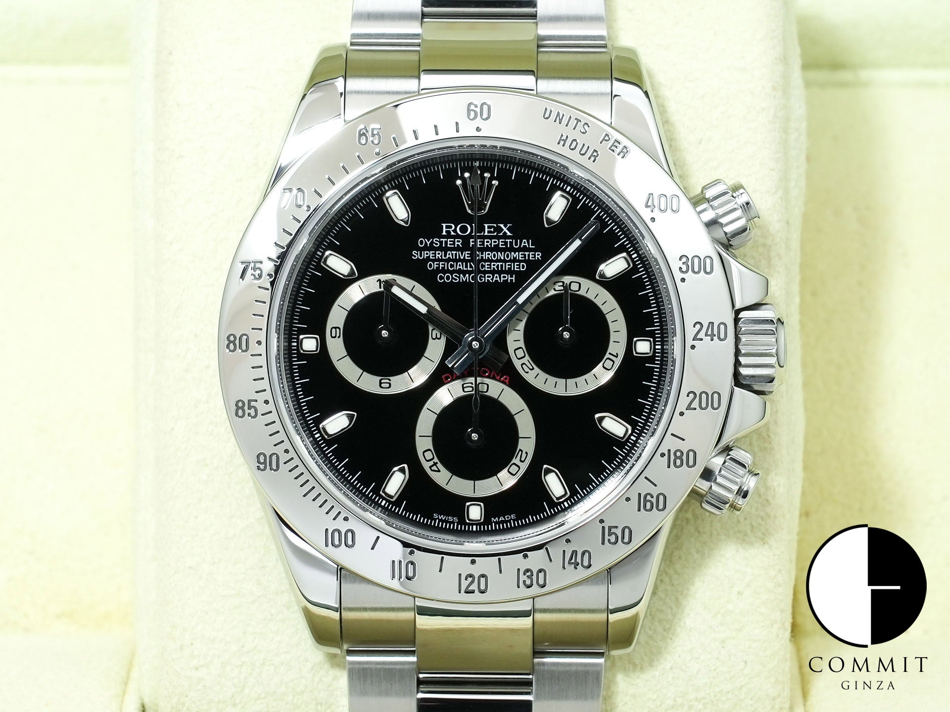 ロレックス デイトナ Ref.116520 ステンレススチール ブラック文字盤 美品 baq75rb2