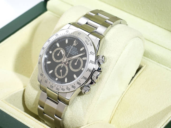 ロレックス デイトナ Ref.116520 ステンレススチール ブラック文字盤 美品 baq75rb2