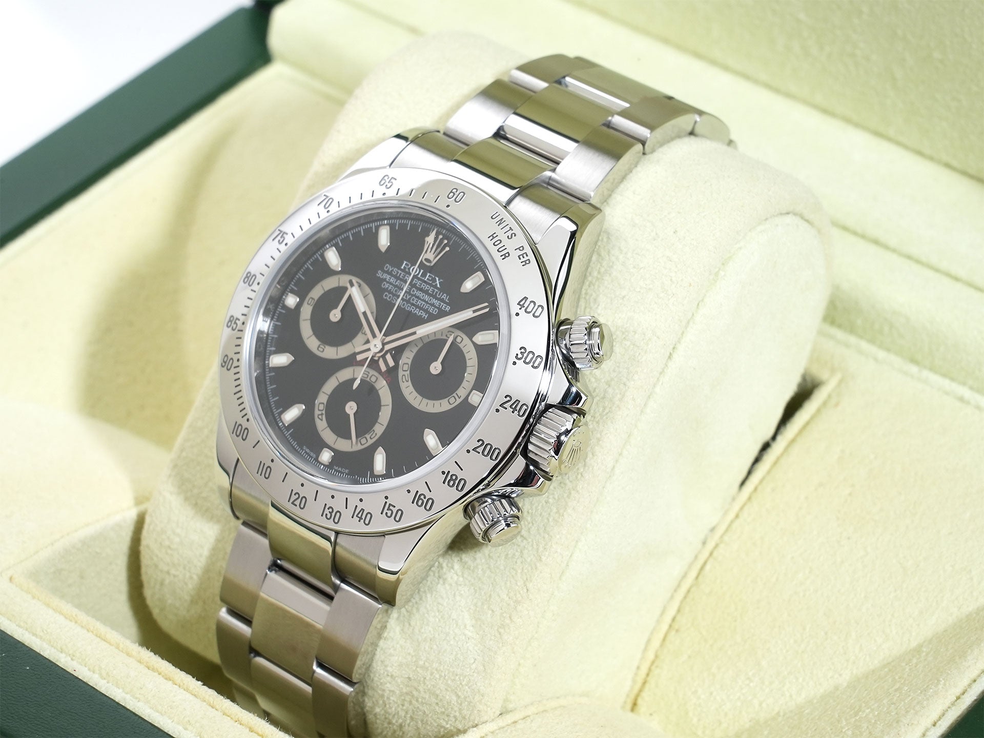 ロレックス デイトナ Ref.116520 ステンレススチール ブラック文字盤 美品 baq75rb2