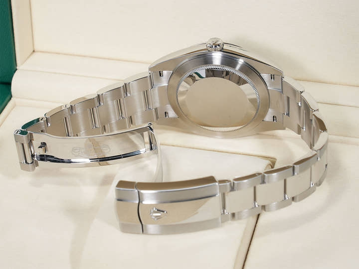 ROLEX Datejust 41 Ref.126334G Stainless Steel/White Gold Bright Blue Dial Oyster Bracelet Excellent Condition j5ywsbqt