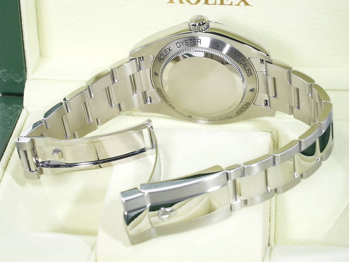 Rolex Milgauss Ref.116400GV Stainless Steel Black Dial Excellent Condition 478ce3ra