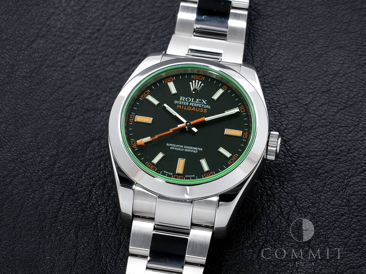 Rolex Milgauss Ref.116400GV Stainless Steel Black Dial Excellent Condition 478ce3ra