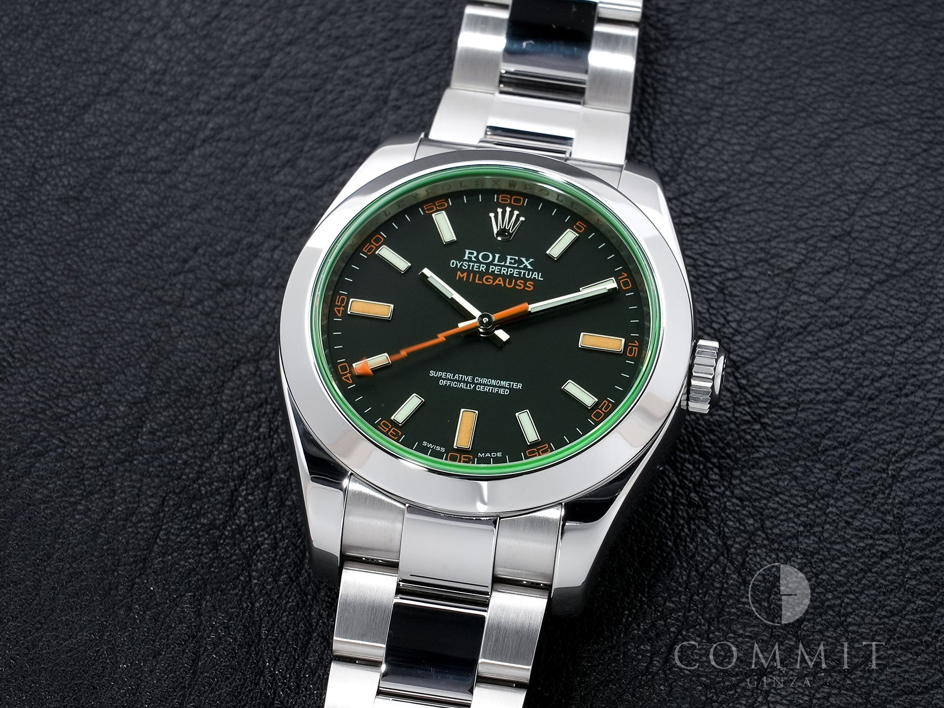 Rolex Milgauss Ref.116400GV Stainless Steel Black Dial Excellent Condition 478ce3ra