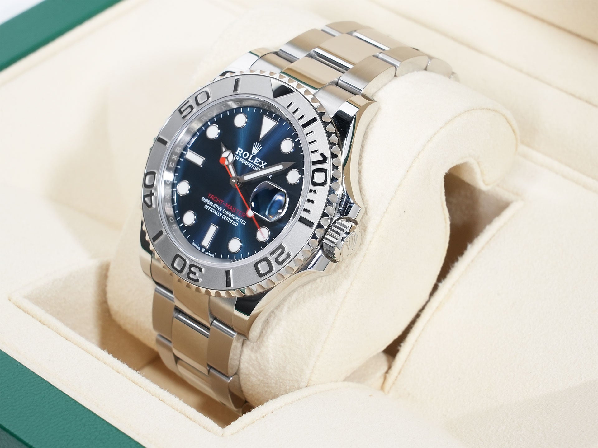 Rolex Yacht-Master 40 Ref. 126622 Stainless Steel/Platinum Bright Blue Dial Excellent Pre-owned dzgm9u9r