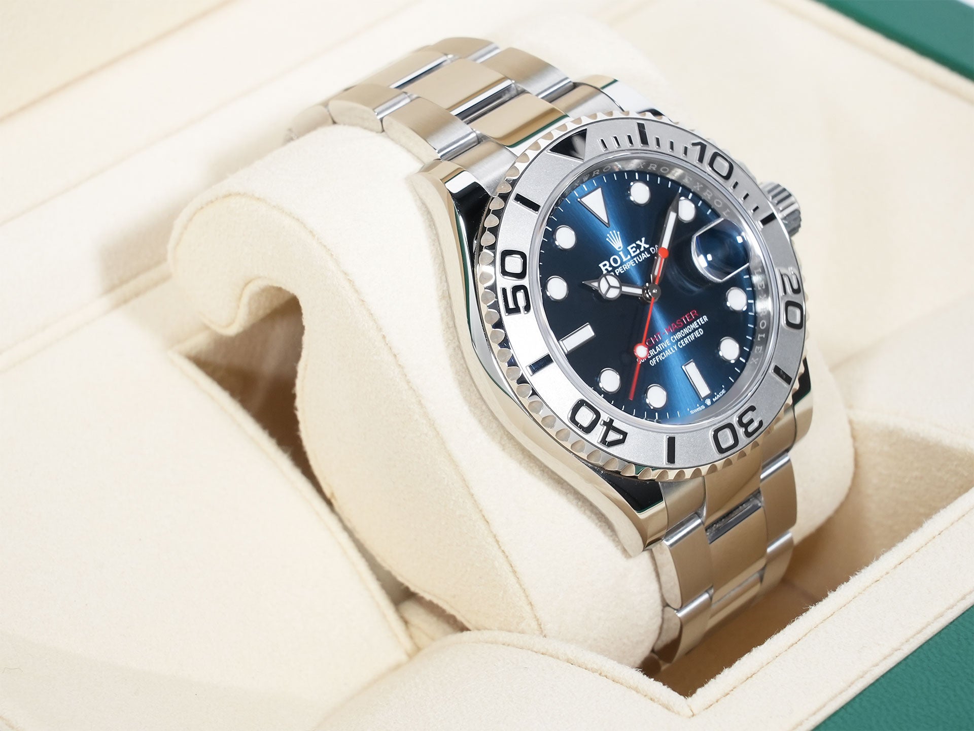 Rolex Yacht-Master 40 Ref. 126622 Stainless Steel/Platinum Bright Blue Dial Excellent Pre-owned dzgm9u9r