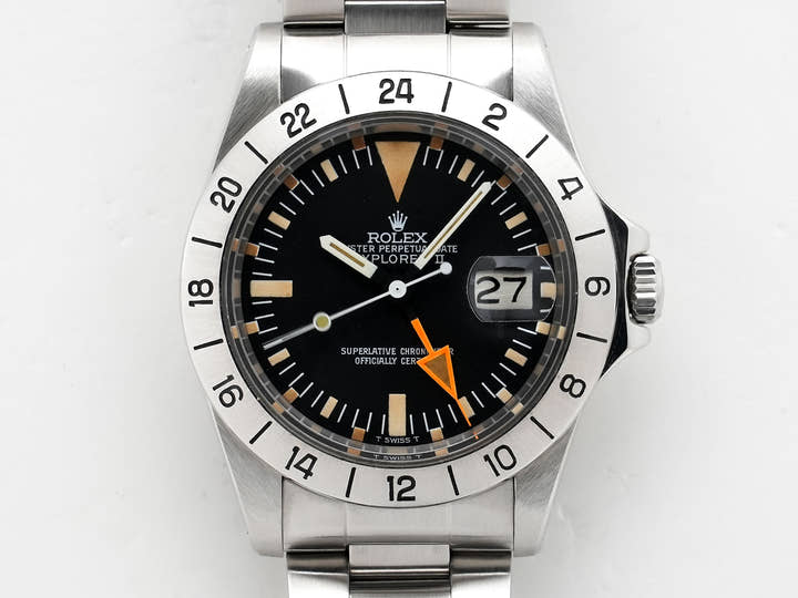 Rolex Explorer II Ref. 1655 Stainless Steel Black Dial Oyster Bracelet Excellent Used Condition ww6o6vn9