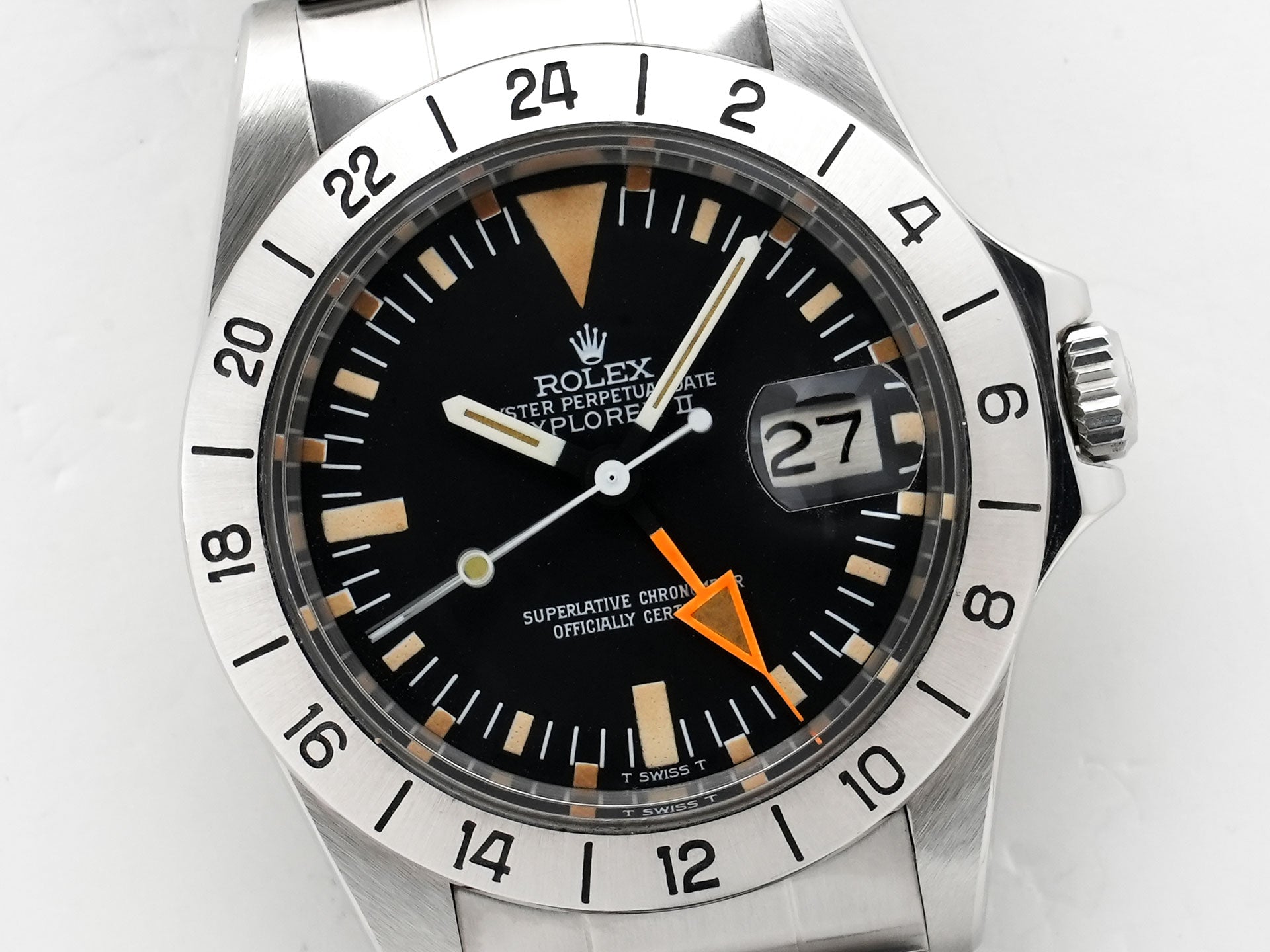 Rolex Explorer II Ref. 1655 Stainless Steel Black Dial Oyster Bracelet Excellent Used Condition ww6o6vn9