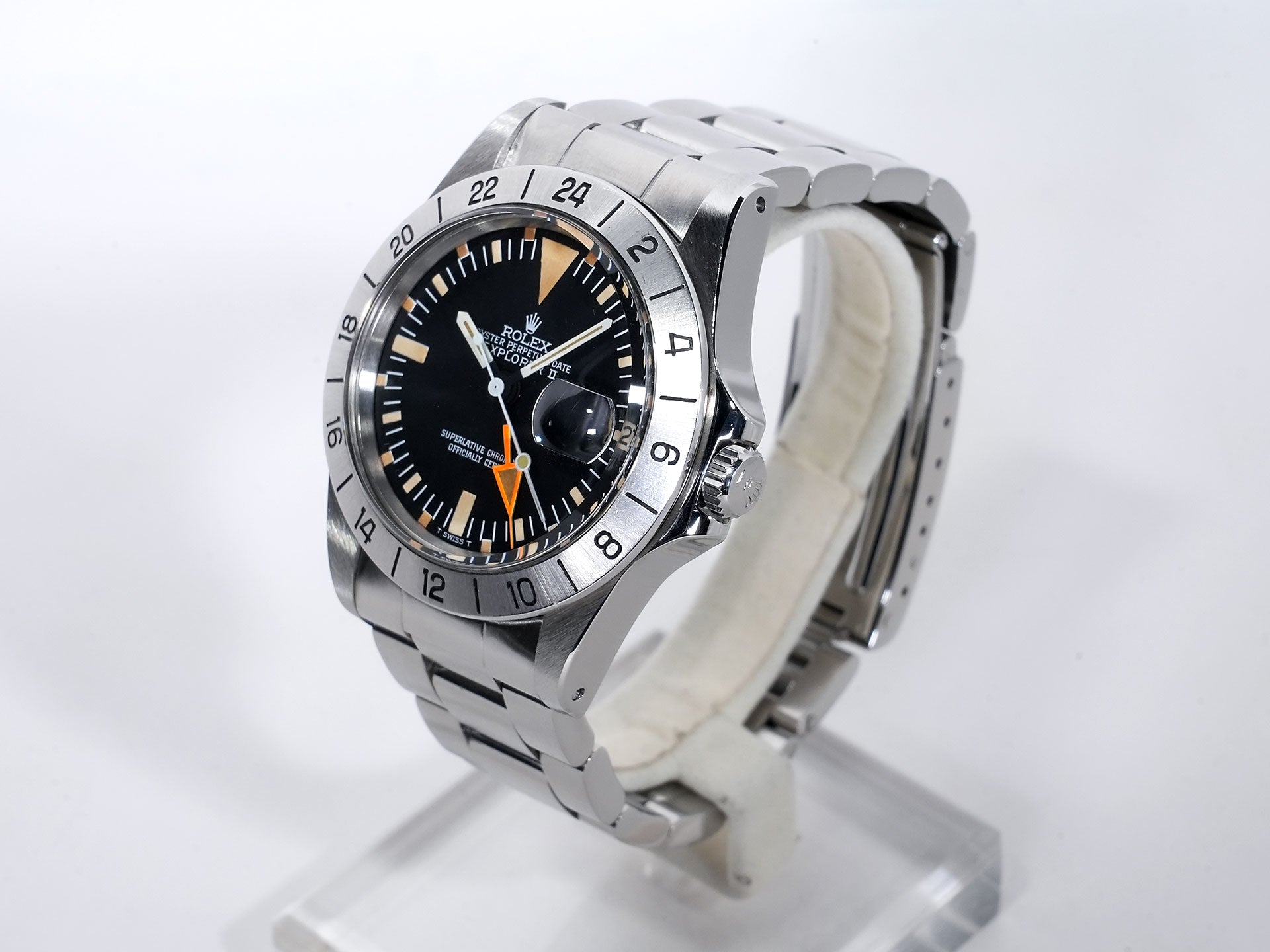 Rolex Explorer II Ref. 1655 Stainless Steel Black Dial Oyster Bracelet Excellent Used Condition ww6o6vn9