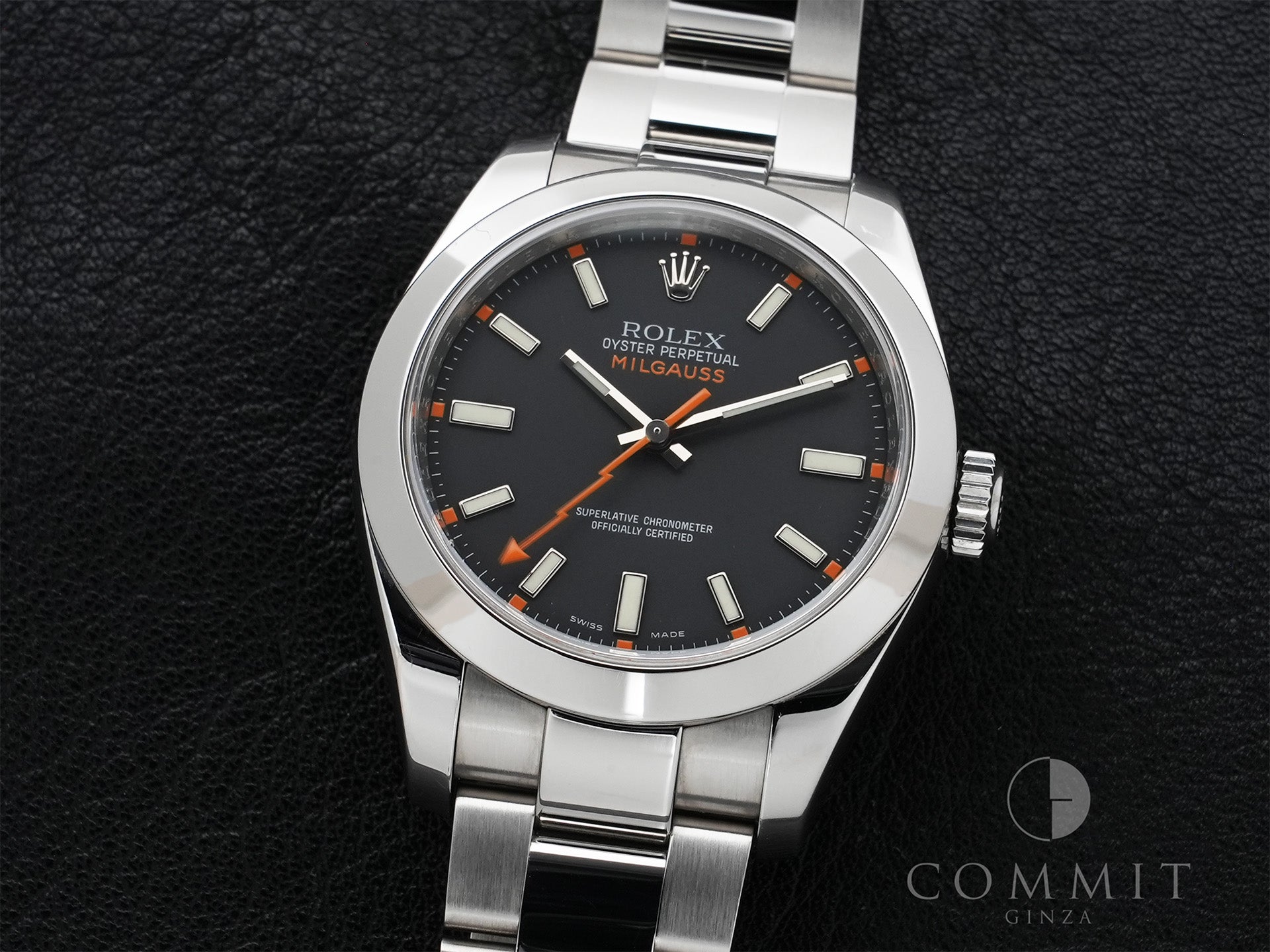Rolex Milgauss Ref.116400 Stainless Steel Black Dial Used e6wsdpmy